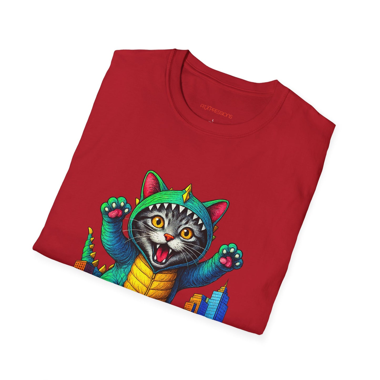 Cat Austin Cityscape T-shirt