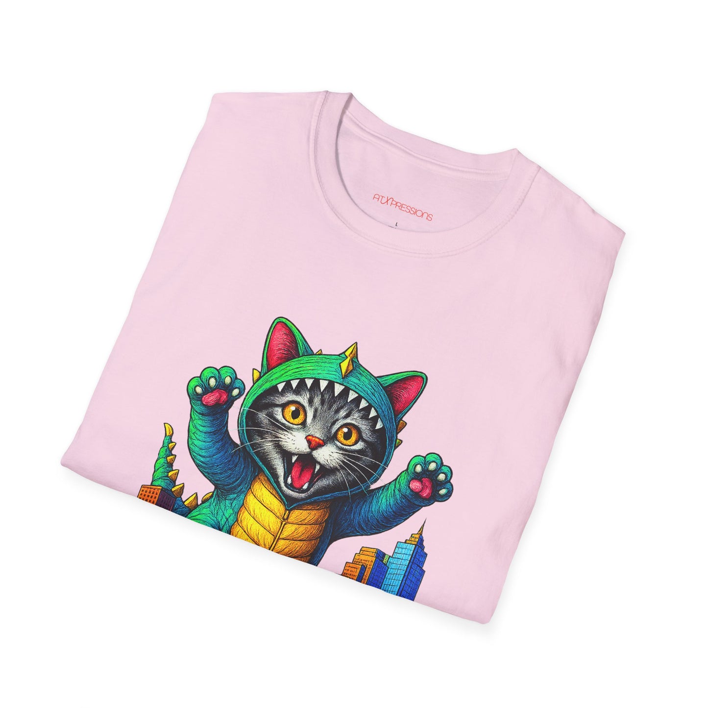Cat Austin Cityscape T-shirt