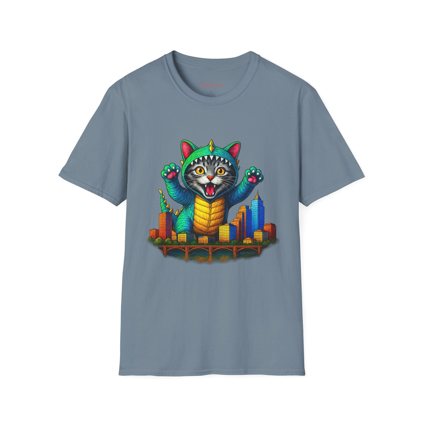 Cat Austin Cityscape T-shirt