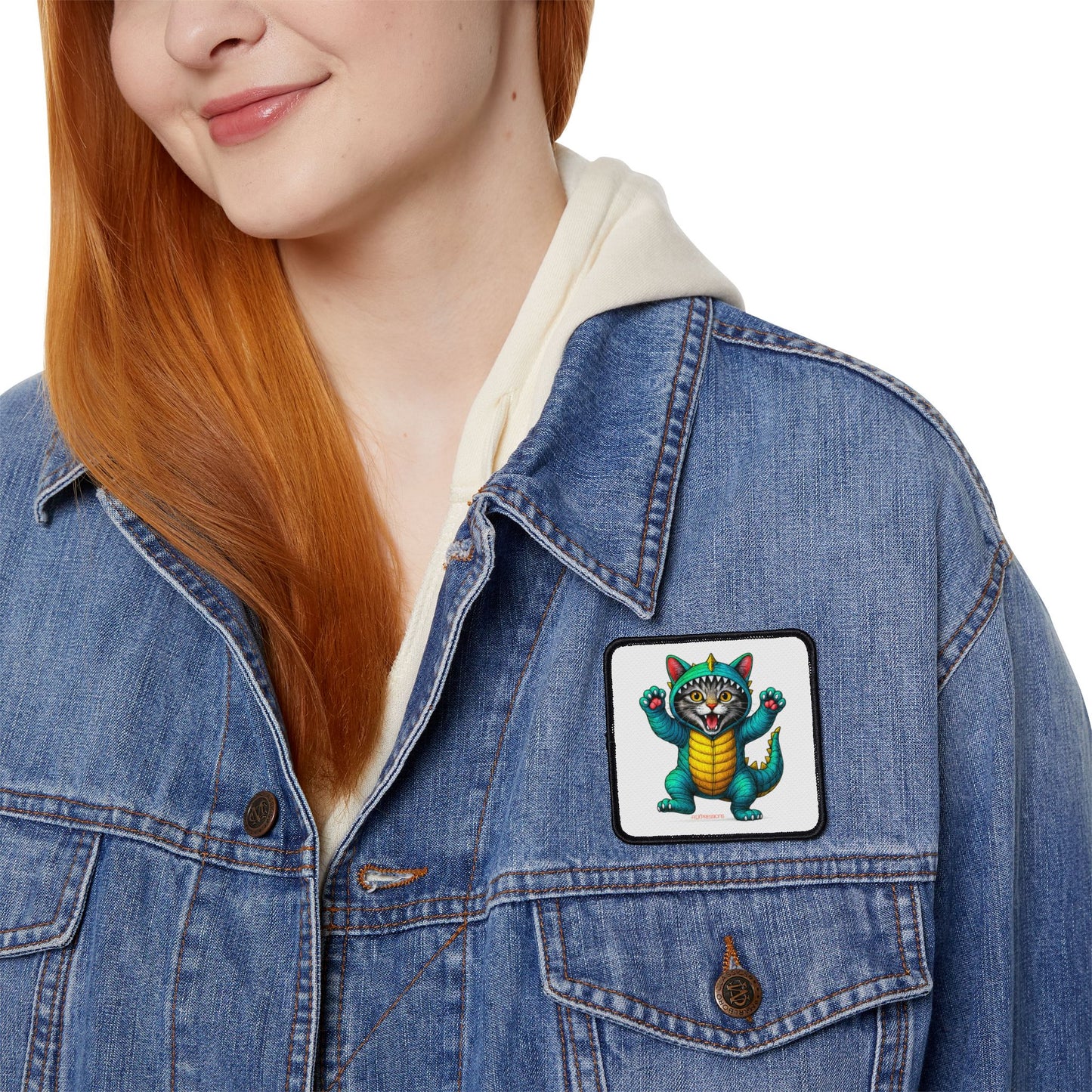 Cute Cat Monster Iron-On Patche