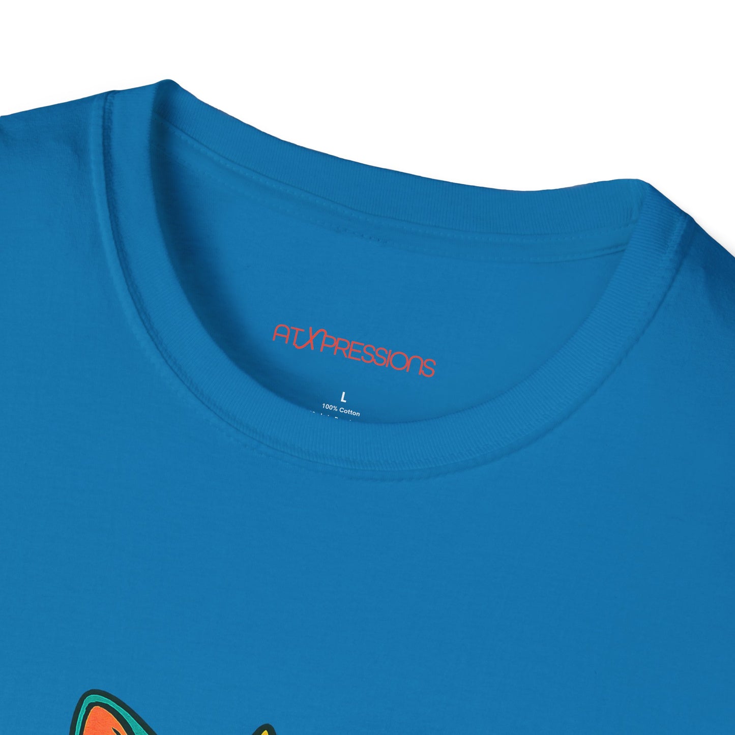 Cat Monster Austin Skyline Graphic T-Shirt
