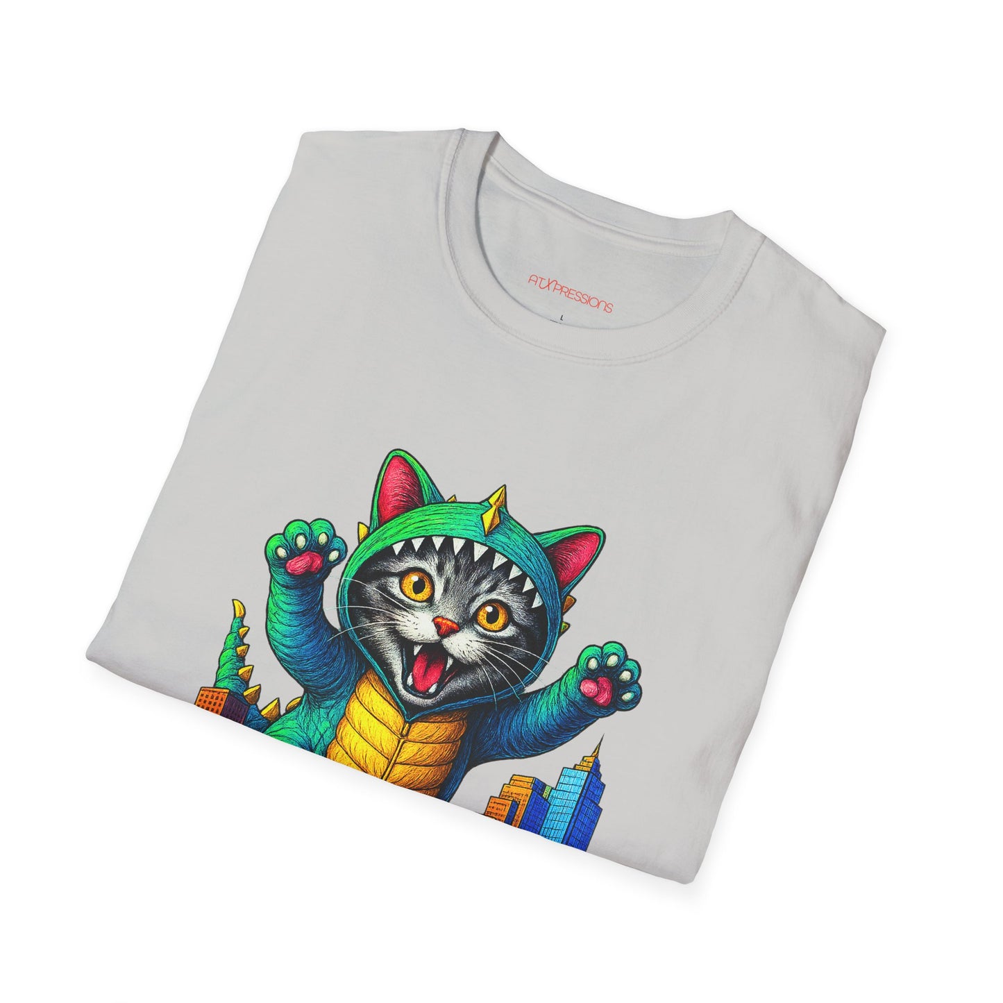 Cat Austin Cityscape T-shirt