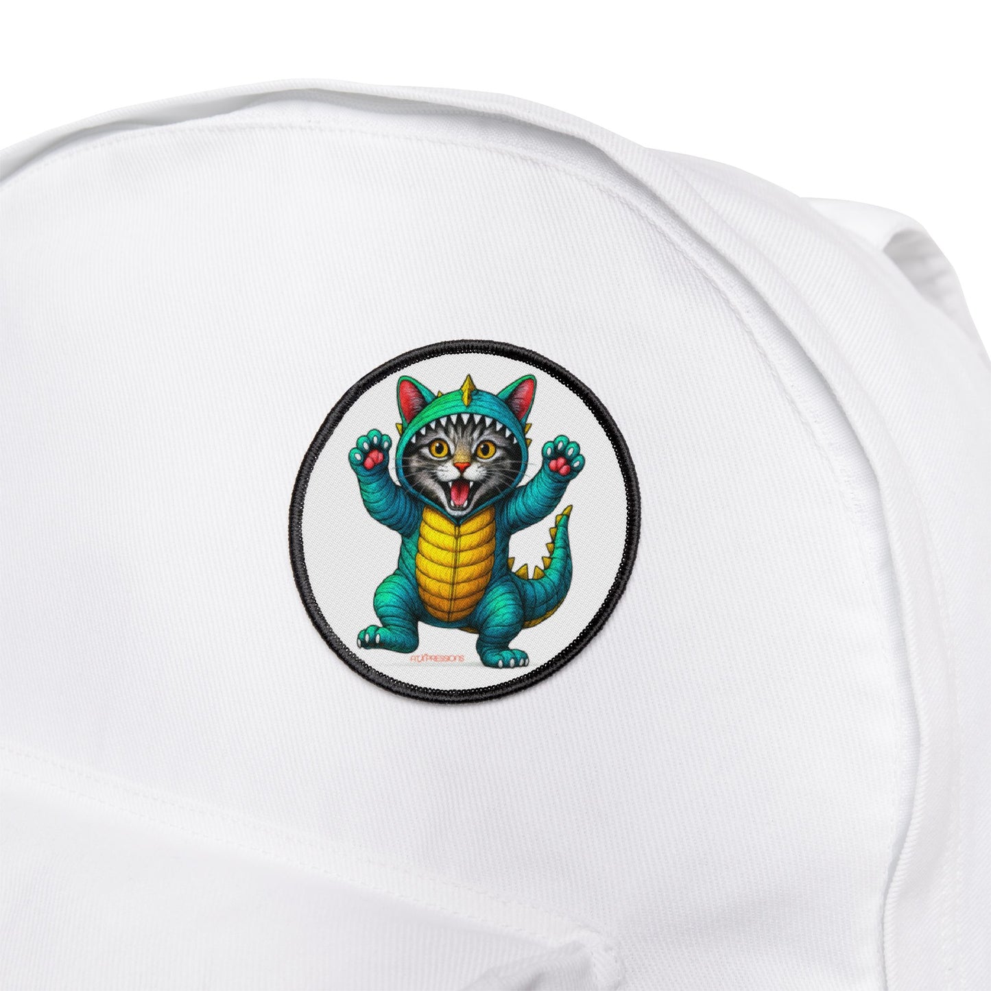 Cute Cat Monster Iron-On Patche