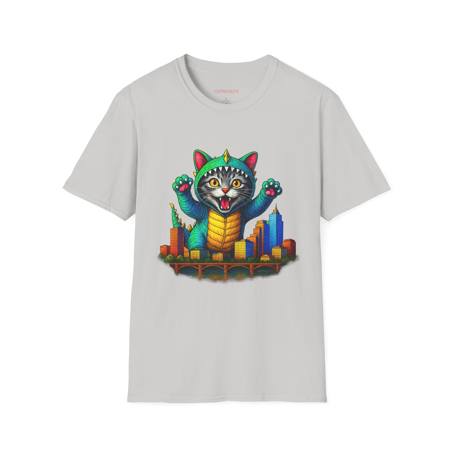 Cat Austin Cityscape T-shirt