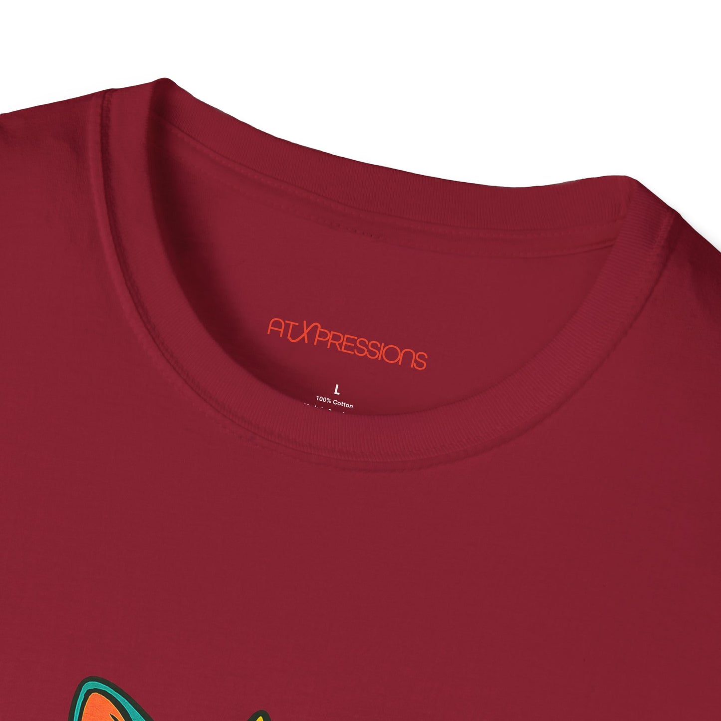 Cat Monster Austin Skyline Graphic T-Shirt