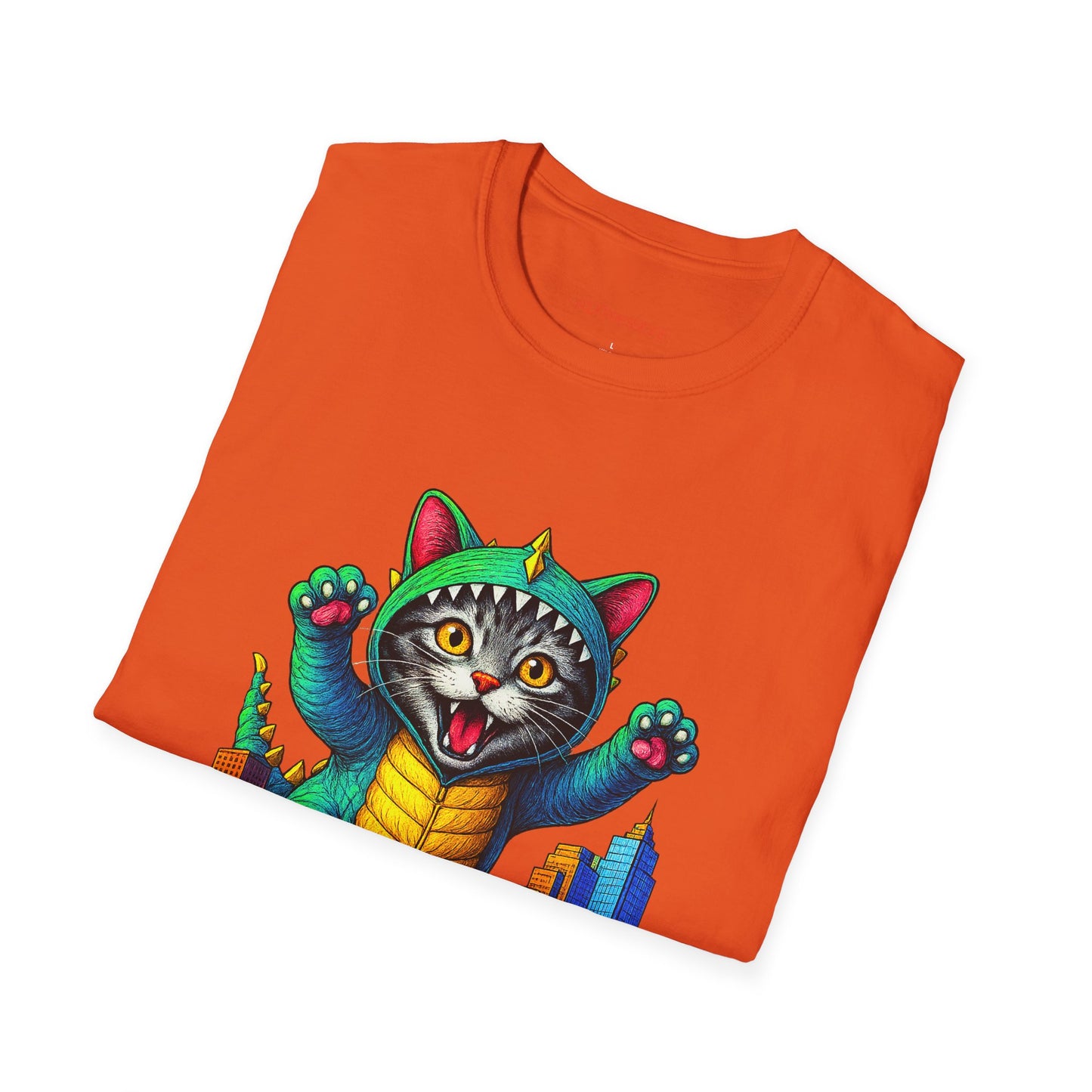 Cat Austin Cityscape T-shirt