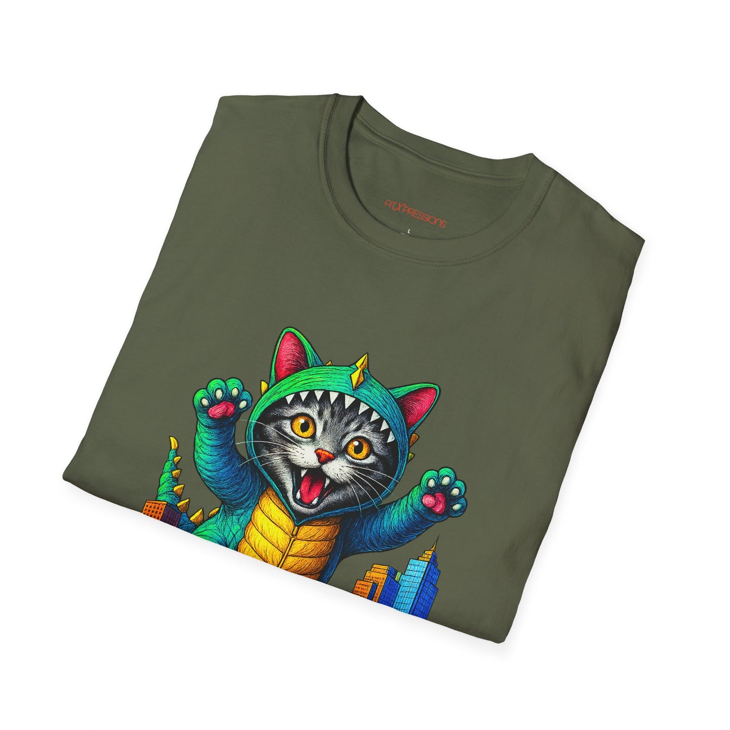 Cat Austin Cityscape T-shirt