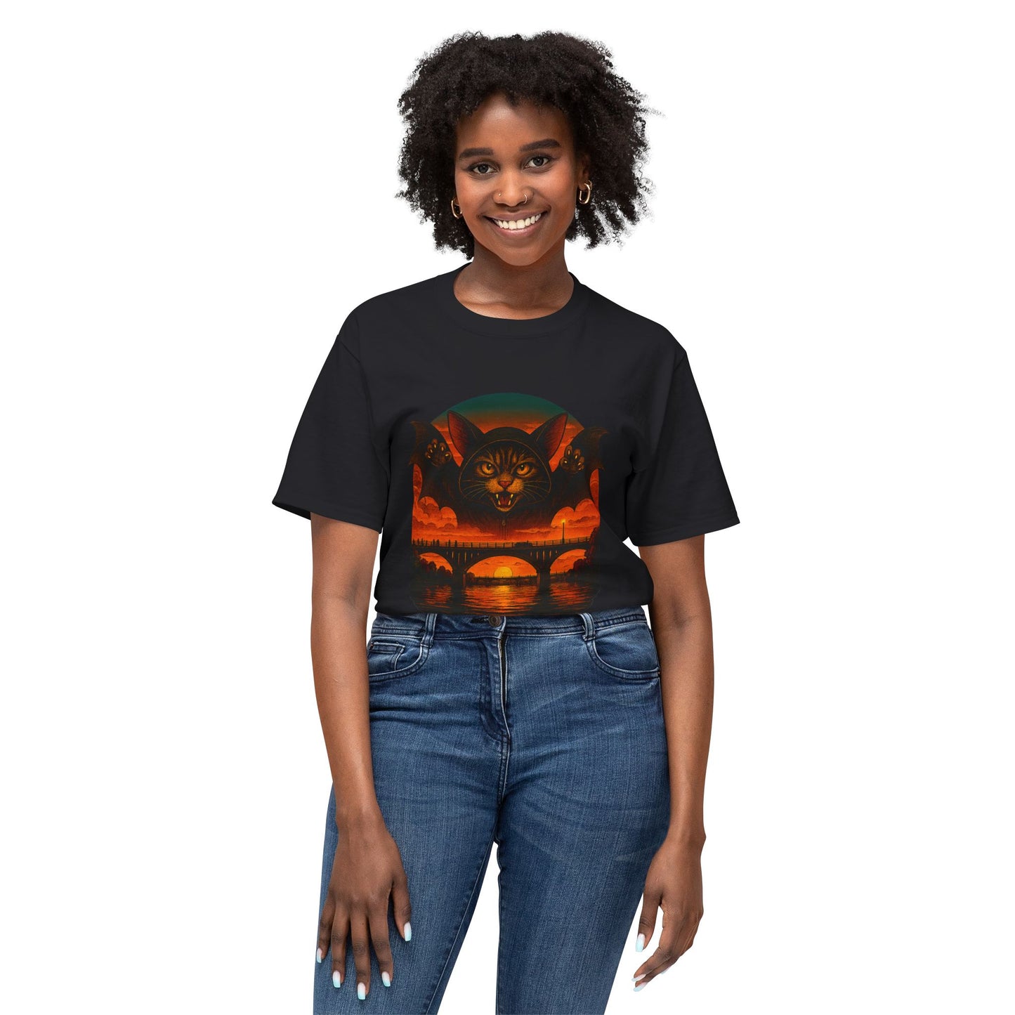 Bat Bridge Cat Unisex Tee | ATXpressions
