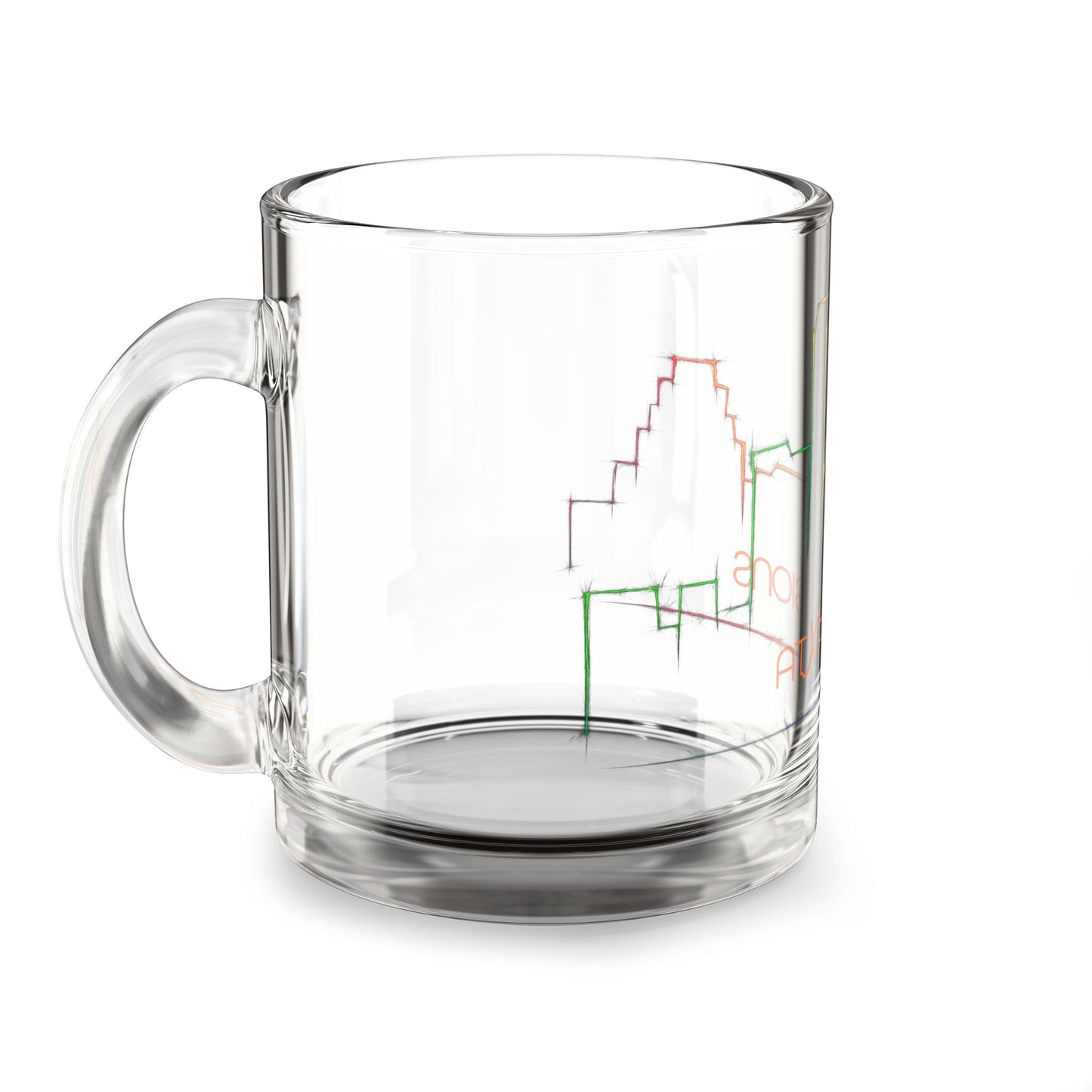 Austin Cityscape Themed Glass Mug, 10oz