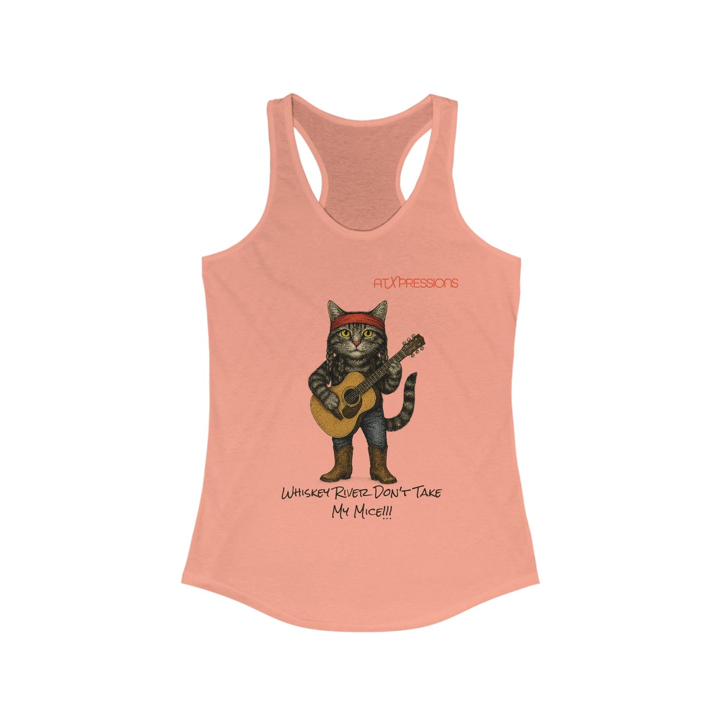 Whiskey River Cat Racerback Tank | ATXpressions