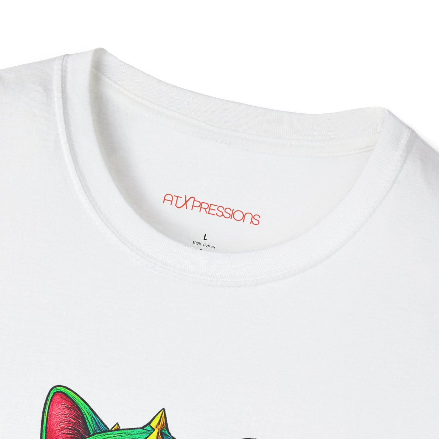 Bold Cat Over Austin Cityscape Unisex Tee | ATXpressions