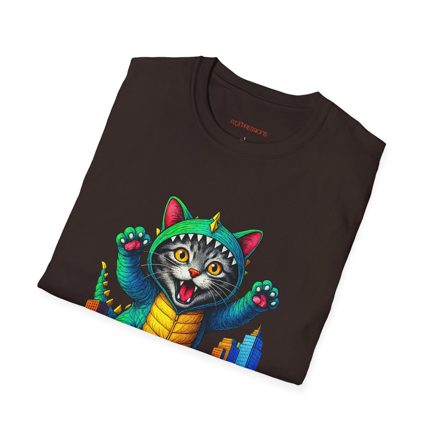 Cat Austin Cityscape T-shirt
