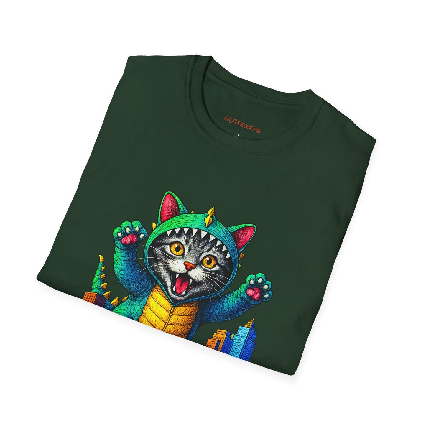 Cat Austin Cityscape T-shirt