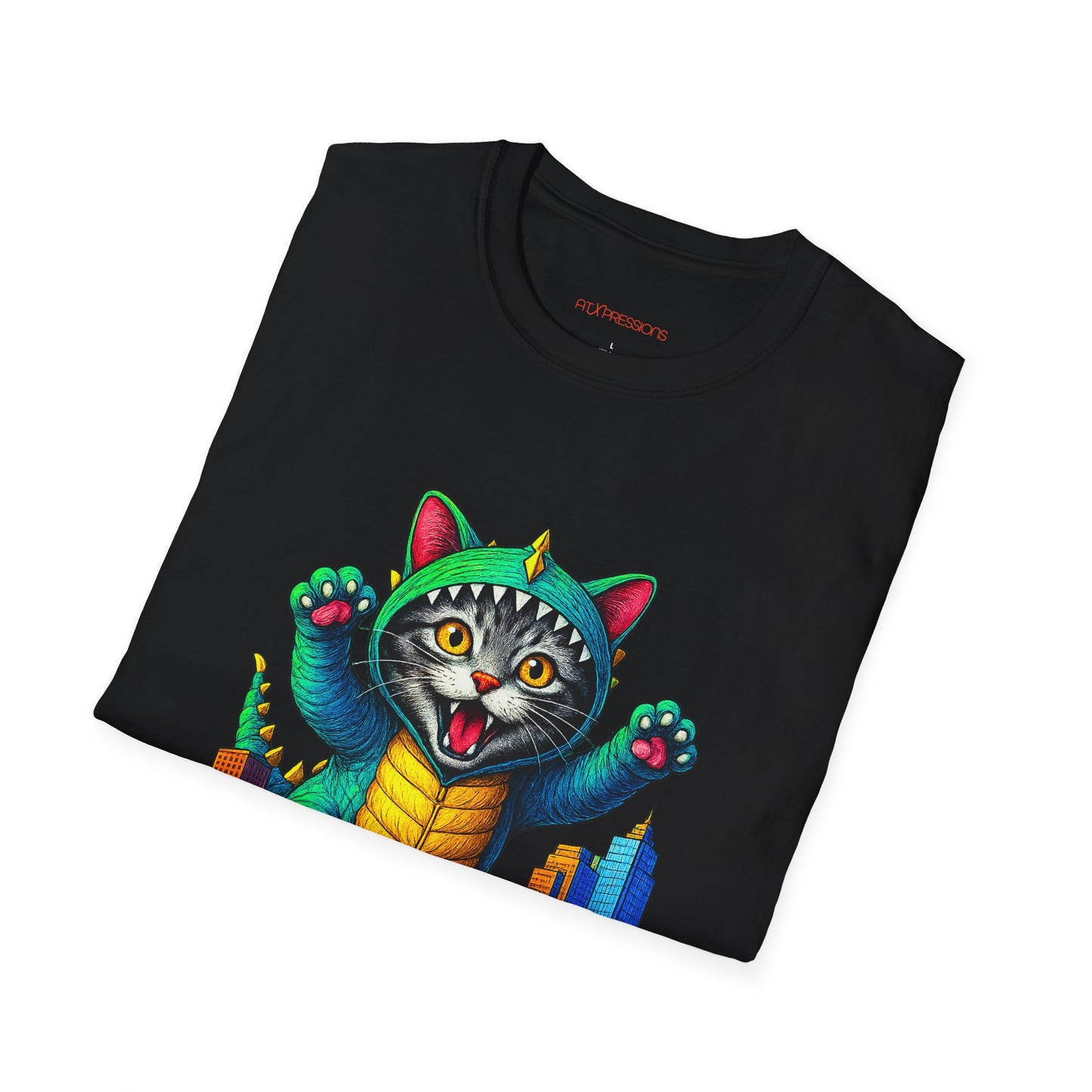 Cat Austin Cityscape T-shirt