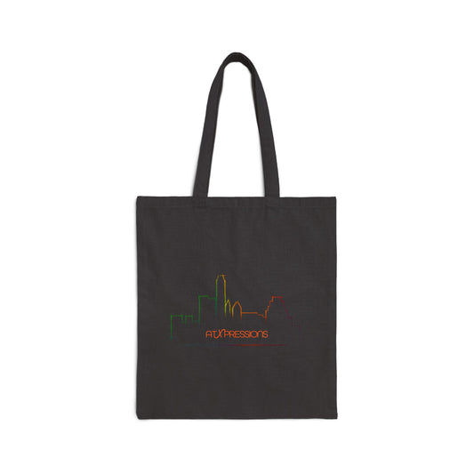 Austin City Skyline Design, Cotton Canvas Tote Bag