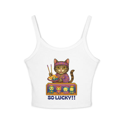 “So Lucky!!” Spaghetti Strap Tank | ATXpressions