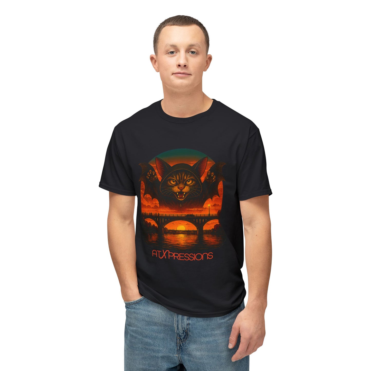 Bat Bridge Cat Unisex Tee | ATXpressions
