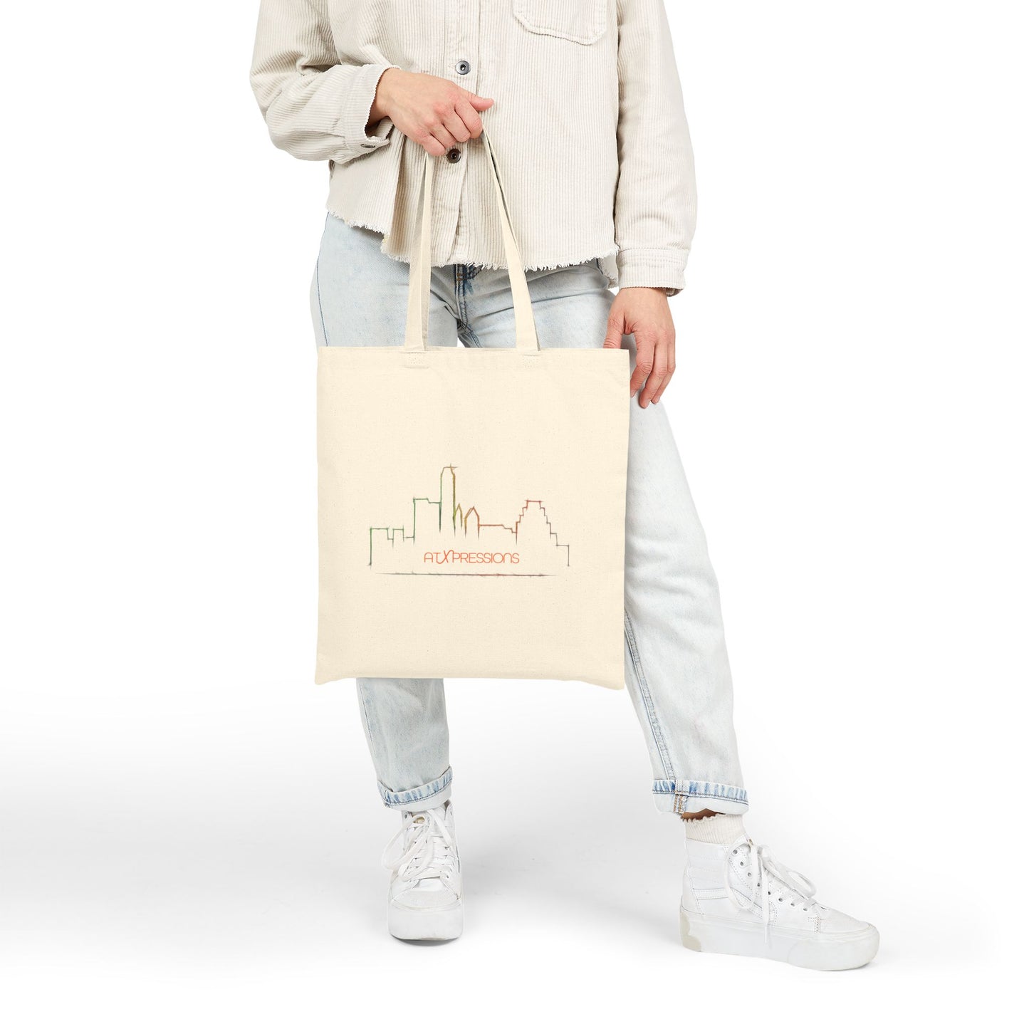 Austin City Skyline Design, Cotton Canvas Tote Bag | ATXpressions