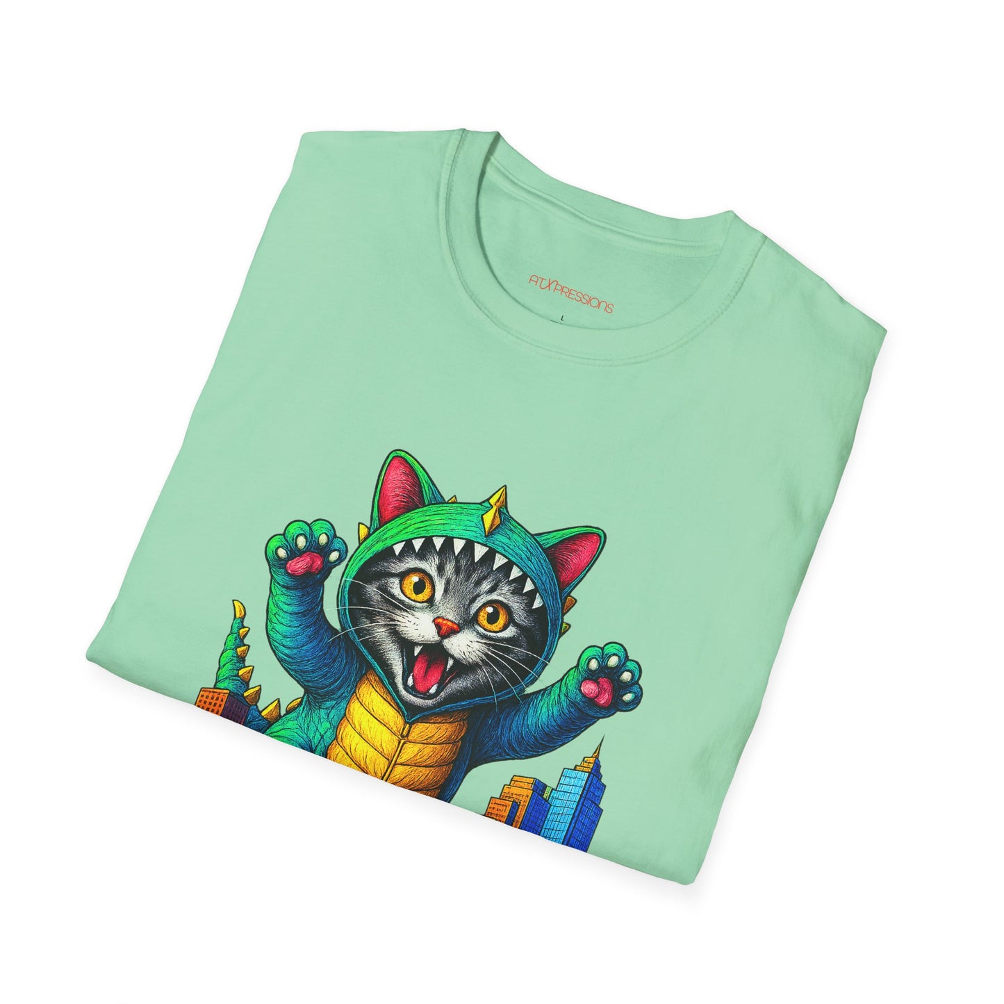 Cat Austin Cityscape T-shirt