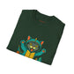 Cat Monster Austin Skyline Graphic T-Shirt