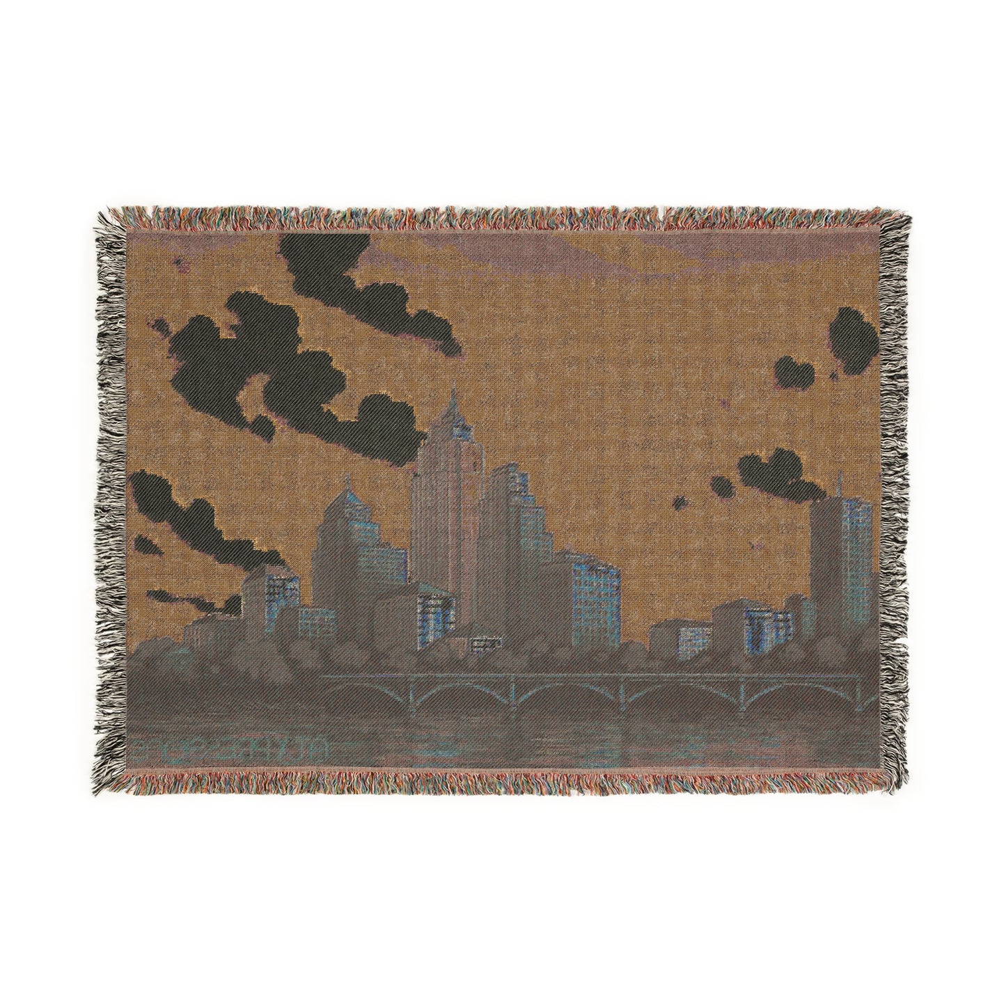 Austin Cityscape Woven Blanket