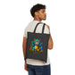 Bold Cat Over Austin Cityscape Cotton Canvas Tote Bag | ATXpressions