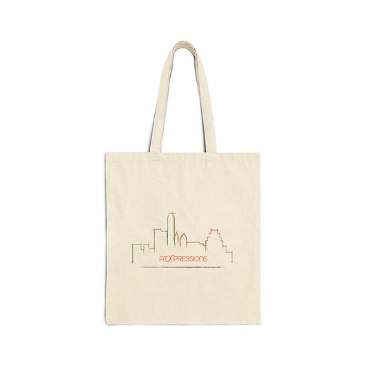 Austin City Skyline Design, Cotton Canvas Tote Bag | ATXpressions