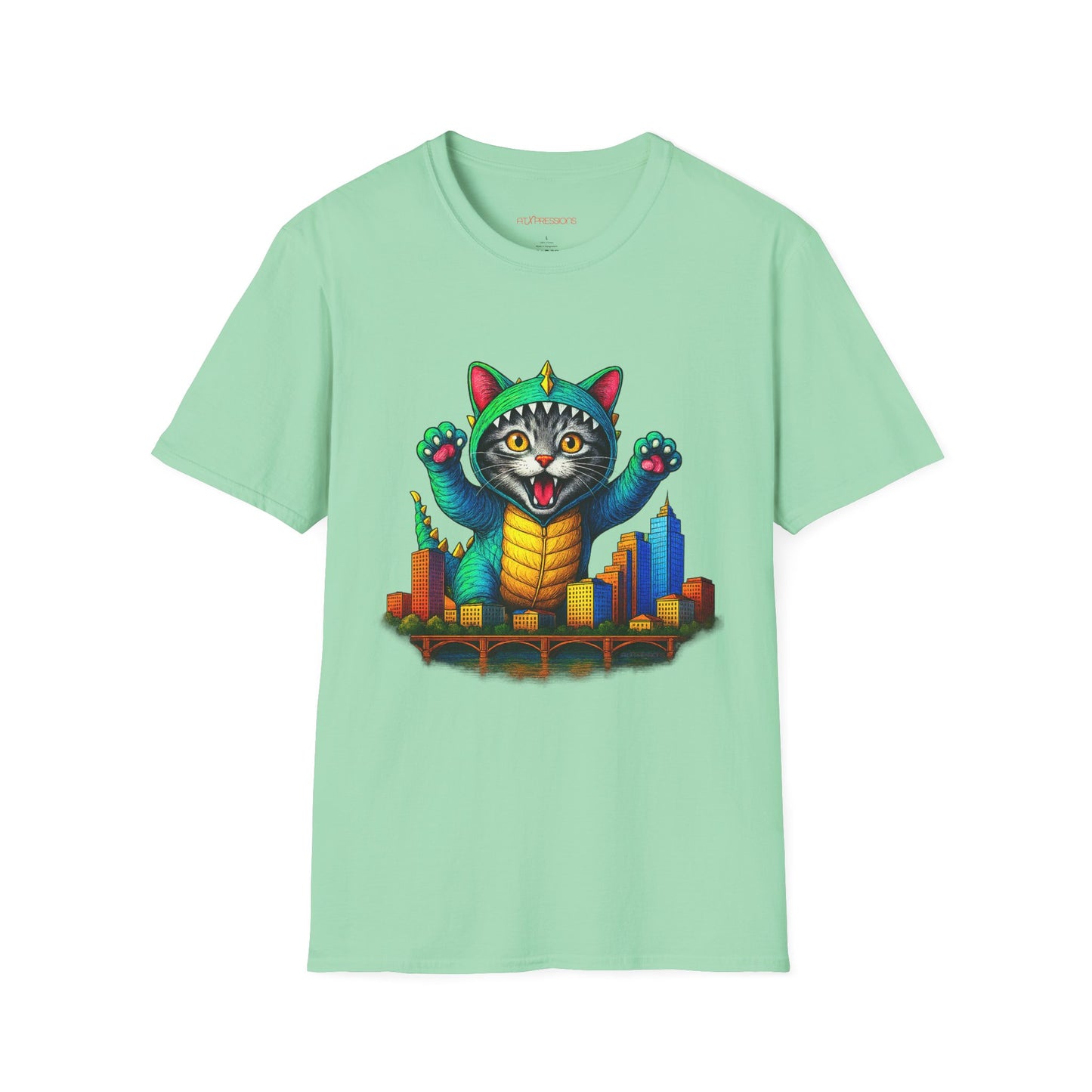 Cat Austin Cityscape T-shirt