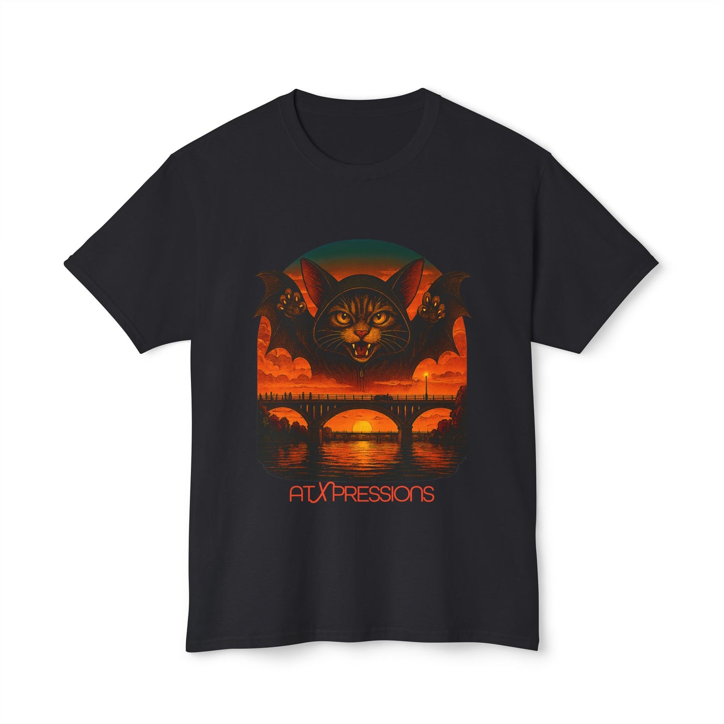 Bat Bridge Cat Unisex Tee | ATXpressions