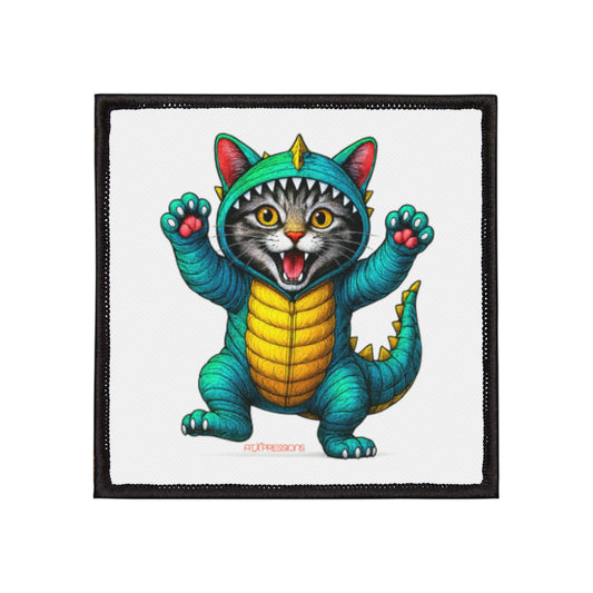 Cute Cat Monster Iron-On Patche