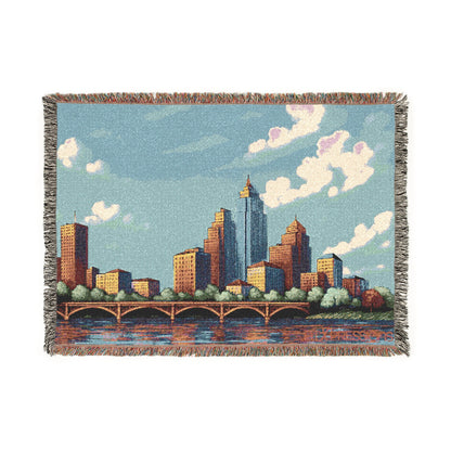 Austin Cityscape Woven Blanket
