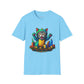 Bold Cat Over Austin Cityscape Unisex Tee | ATXpressions