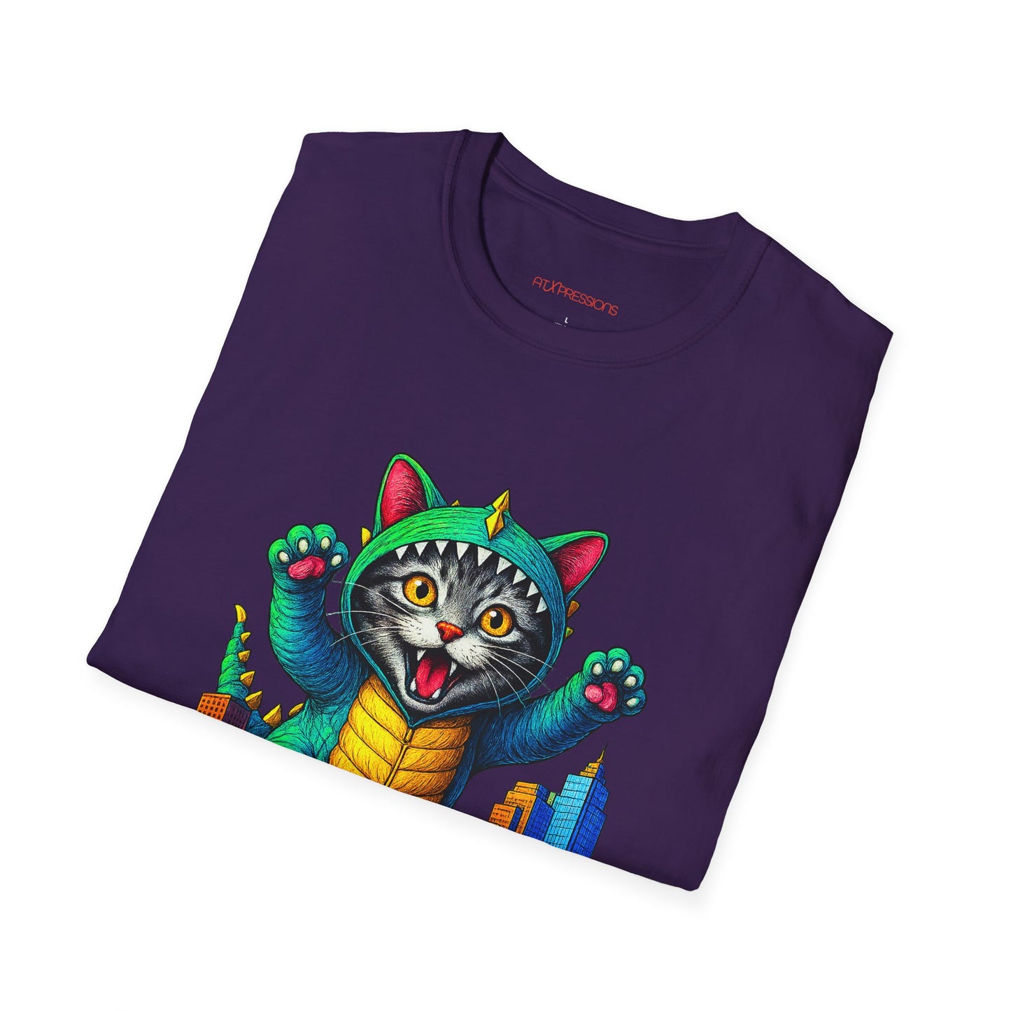 Cat Austin Cityscape T-shirt